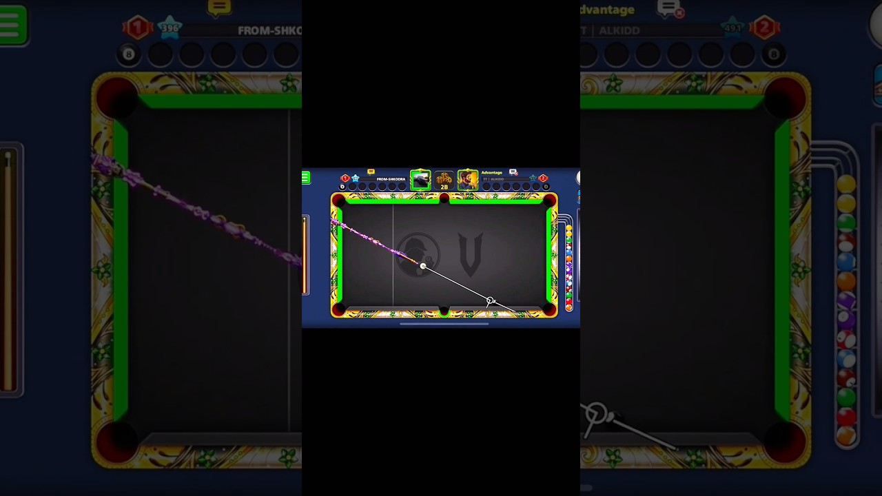 2B Table kiss shot #8ballpool #trending #pool #viral #shorts @8ballayman