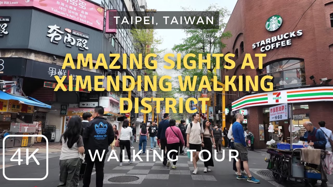 Exploring the Amazing Ximending Walking District in Taipei. Taiwan | Walking Tour 2025