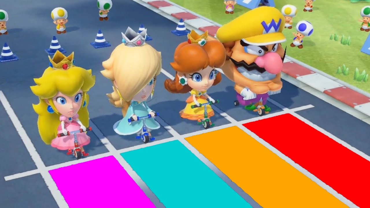 【スーパー マリオパーティ】ミニゲームピーチvsドンキーコングvsクッパトルーパvsワリオ(COM最強 たつじん)
