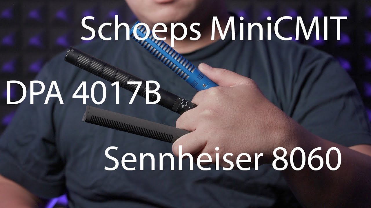 3 High End Shotgun Mic Test: Indoor, Treated and Untreated Room, miniCMIT v 4017b v 8060