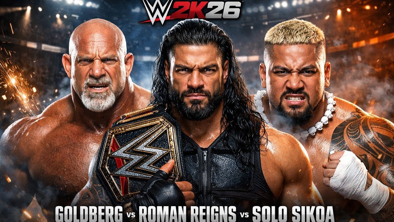Goldberg vs Roman Reigns vs Solo Sikoa – Battle of Dominance