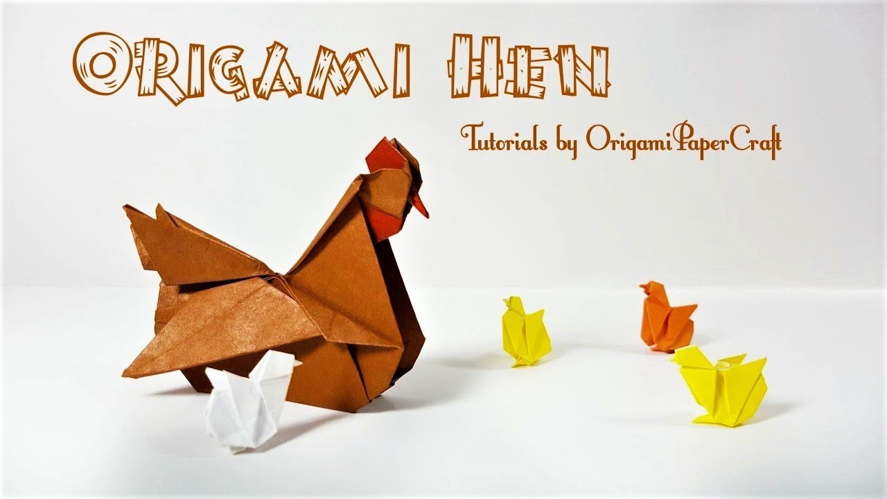 How to make Origami Hen / Origami Chicken 🐔 Step By Step Tutorial #origamihen