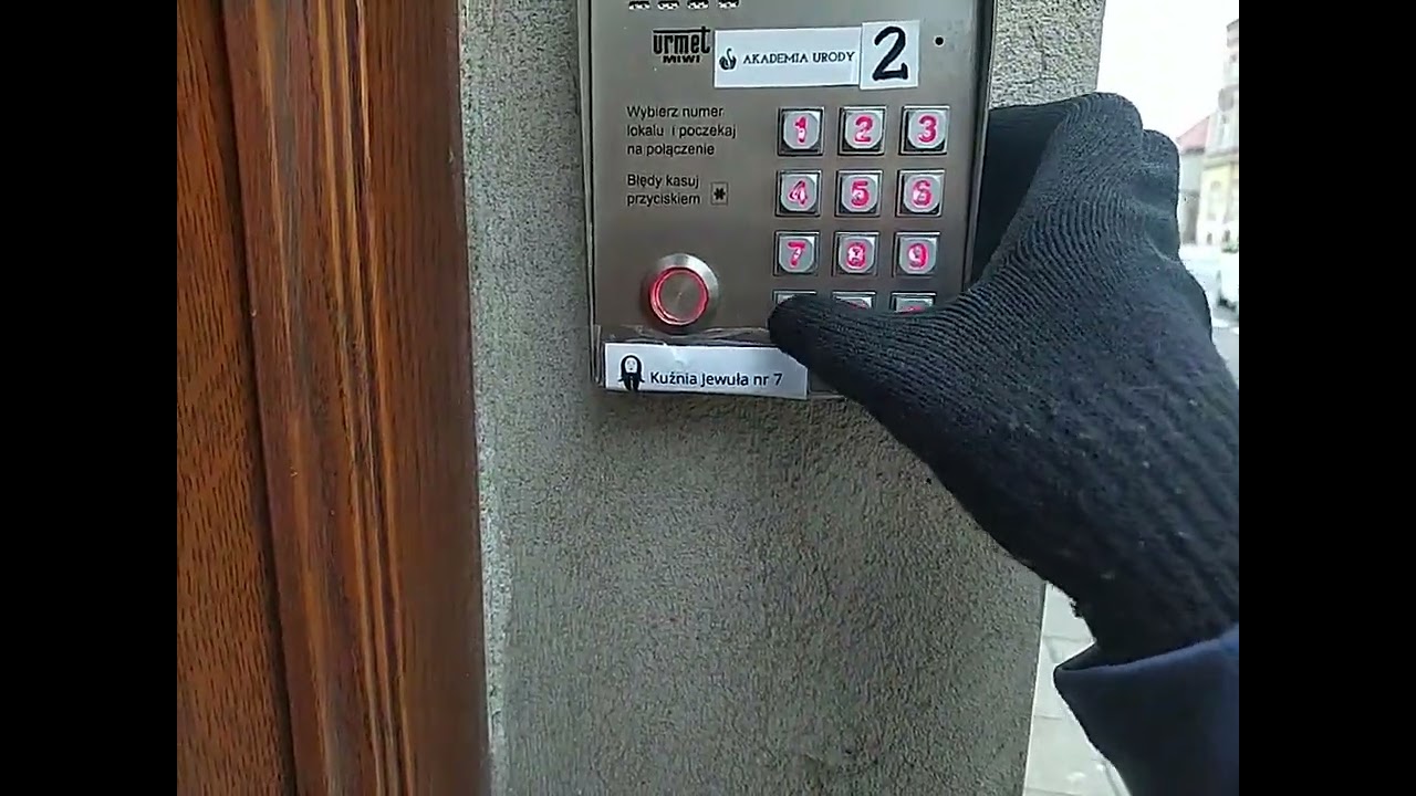 Domofon Urmet MIWI kod instalatora
