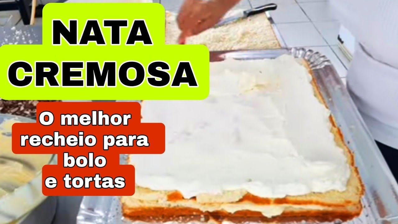 Nata cremosa o Melhor recheio para bolo e tortas