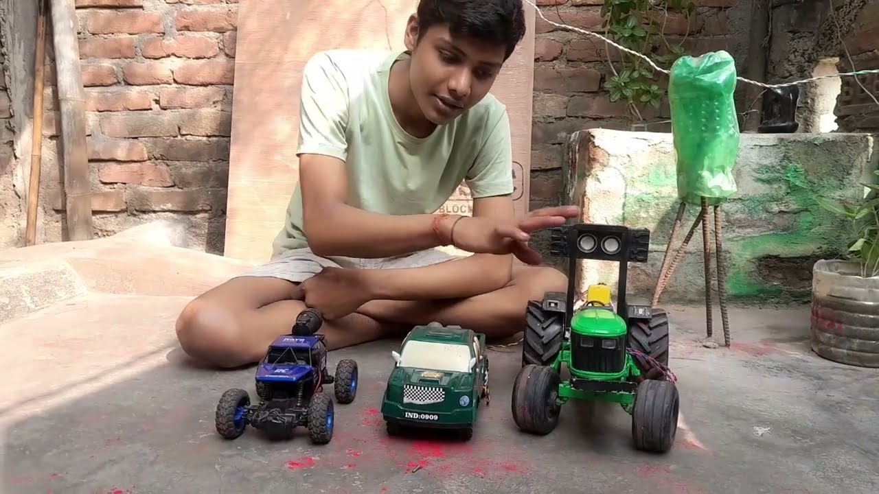 John Deere vs Monster Truck And Jeep Tractor Powerful 