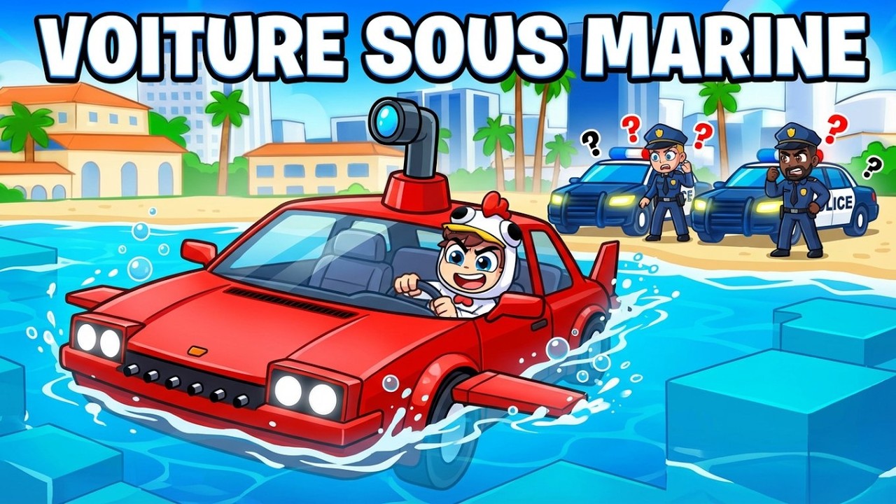 Je suis devenu Chauffeur en FUITE dans une Voiture sous-marine dans GTA 5 !
