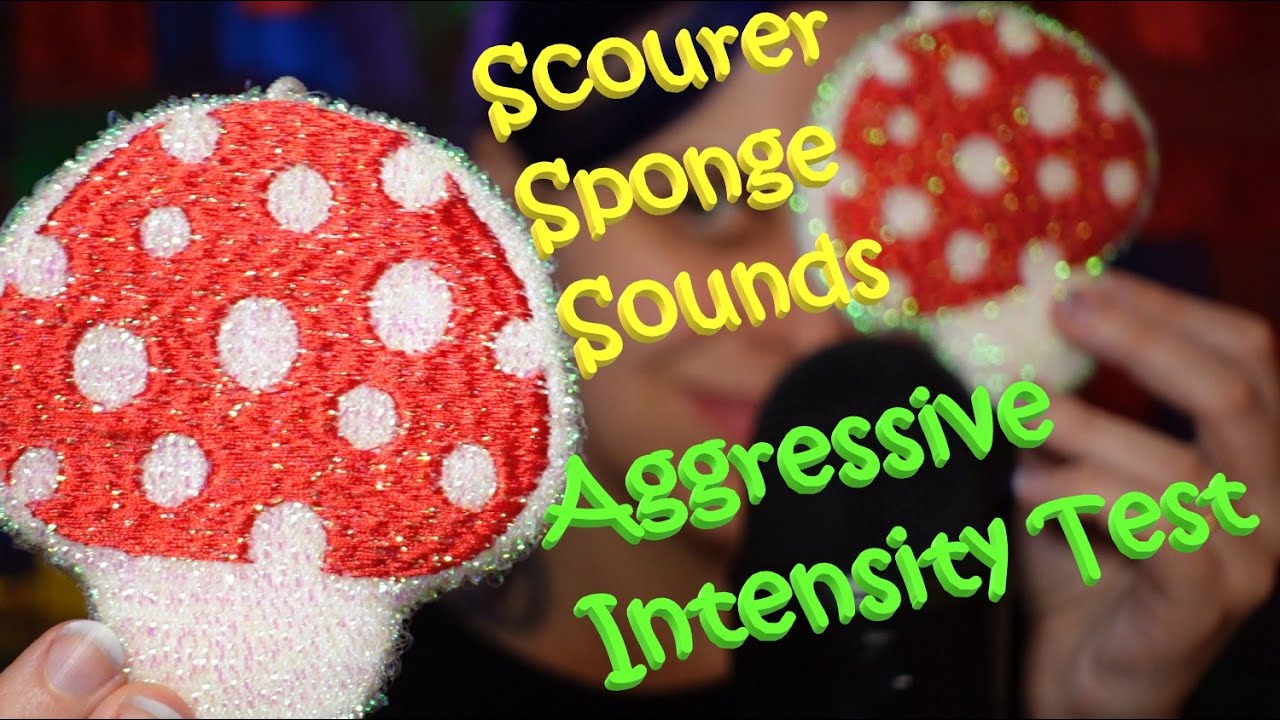 ASMR Aggressive Intensity Test With Scourer Sponges - Can You Watch To The End?