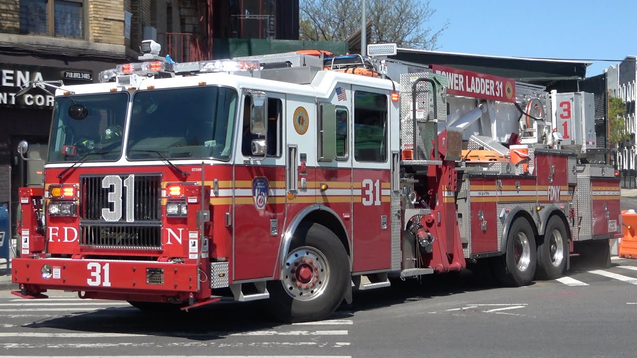 FDNY Engine 82 (Spare) & *NEW* Tower Ladder 31 Responding