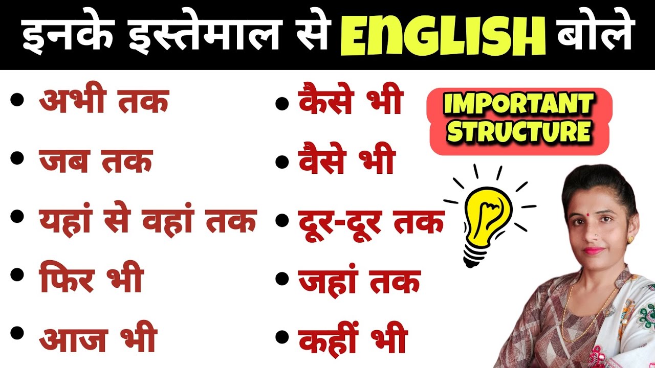 वैसे भी, जैसे भी, फिर भी, कभी भी || Advanced English Structures for Spoken English