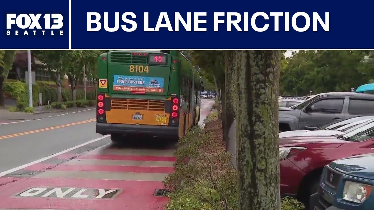Community at odds over new bus-only lanes | FOX 13 Seattle