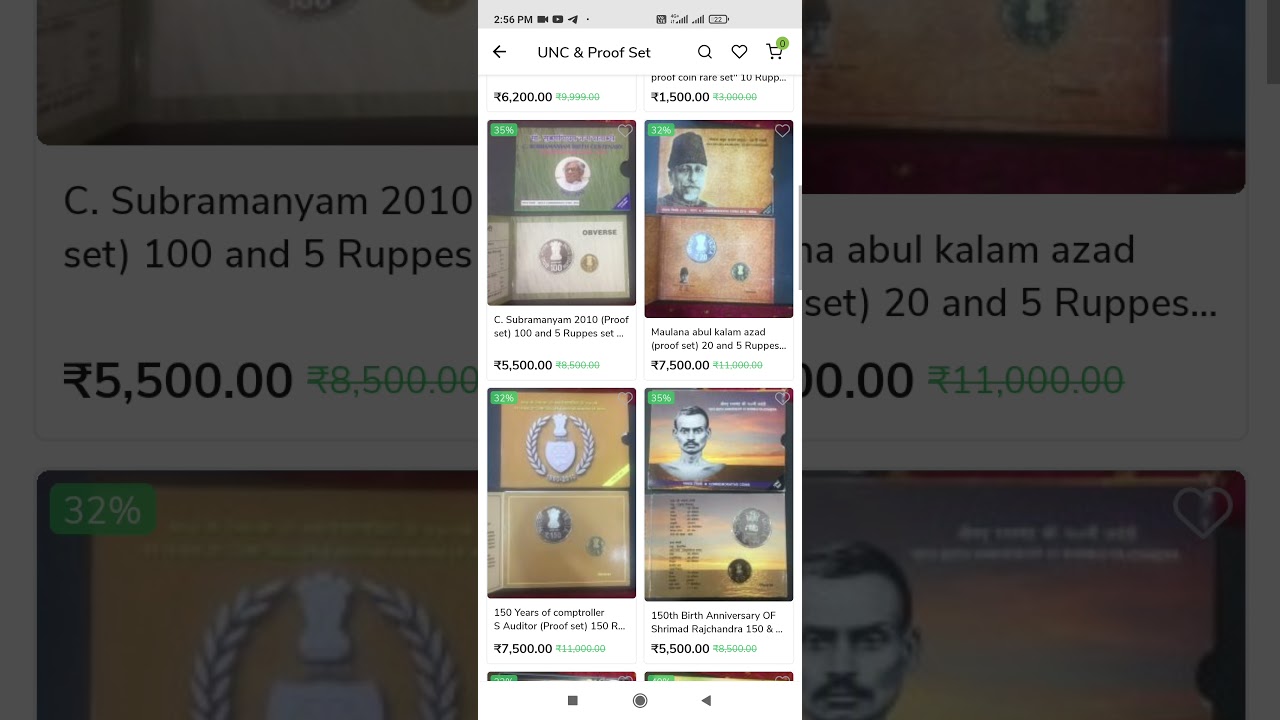 UNC and Proof Set Collection of India and Other Countries
