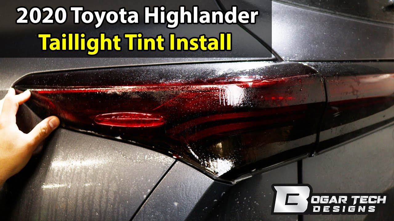 Toyota Highlander 2020-2025 Taillight Tint Installation