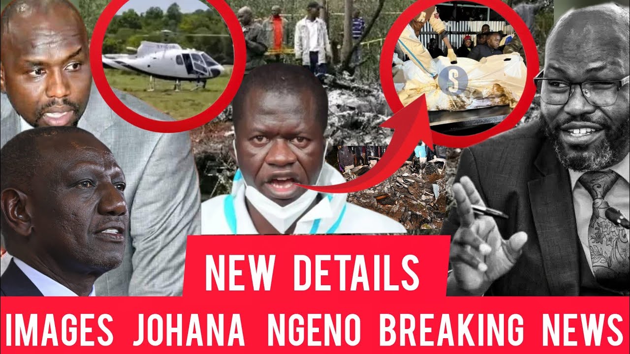  IMAGES JOHANA NGENO body EXAMINED helicopter crash NEW DETAILS as MURKOMEN & RUTO questioned SAD