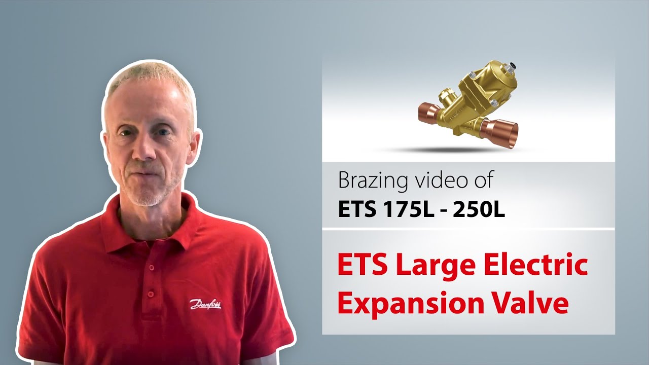 The correct way to braze EST 175-250L electric expansion valves