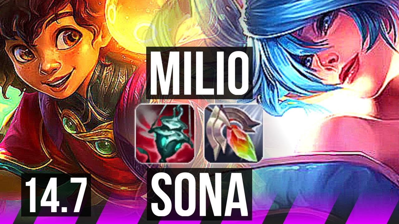 MILIO & Ashe vs SONA & Jinx (SUP) | 72% winrate, 2/2/18 | EUW Master | 14.7