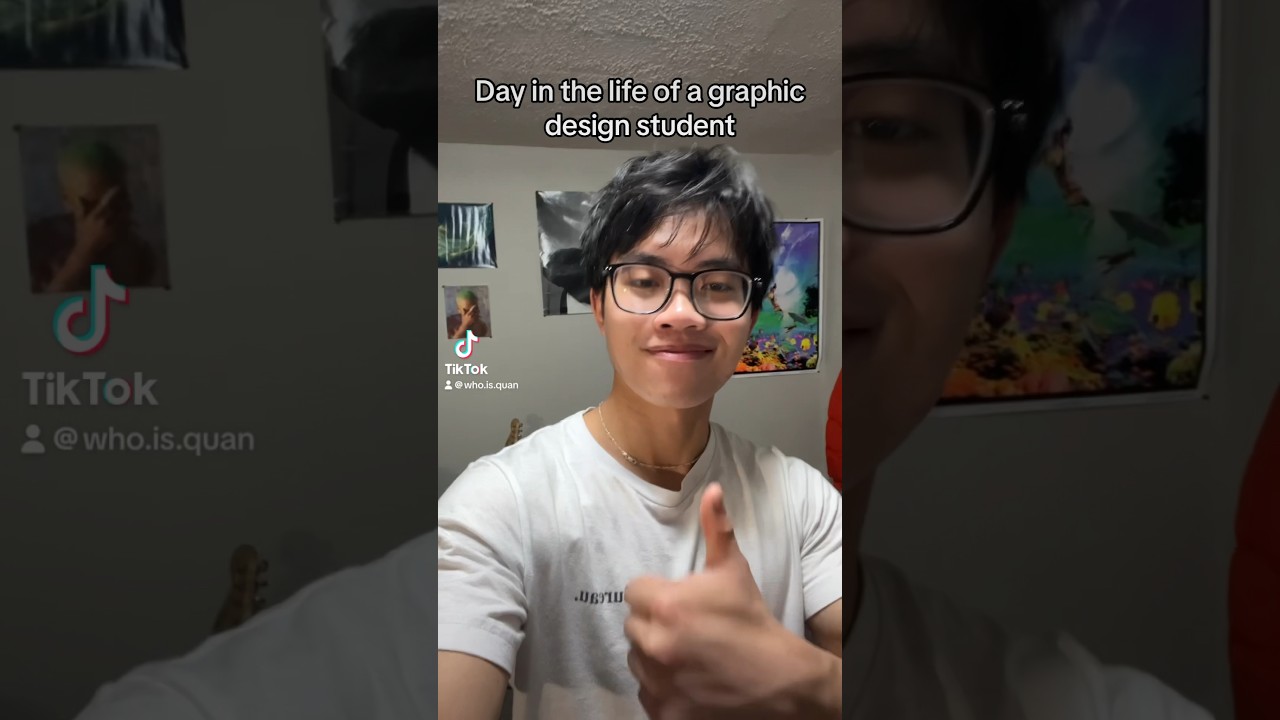 Life of a university graphic design student #artist #collegelife #asian
