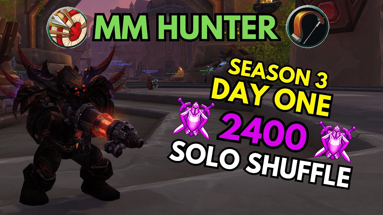 MM Hunter Solo Shuffle | 2400 MMR Day one Season 3
