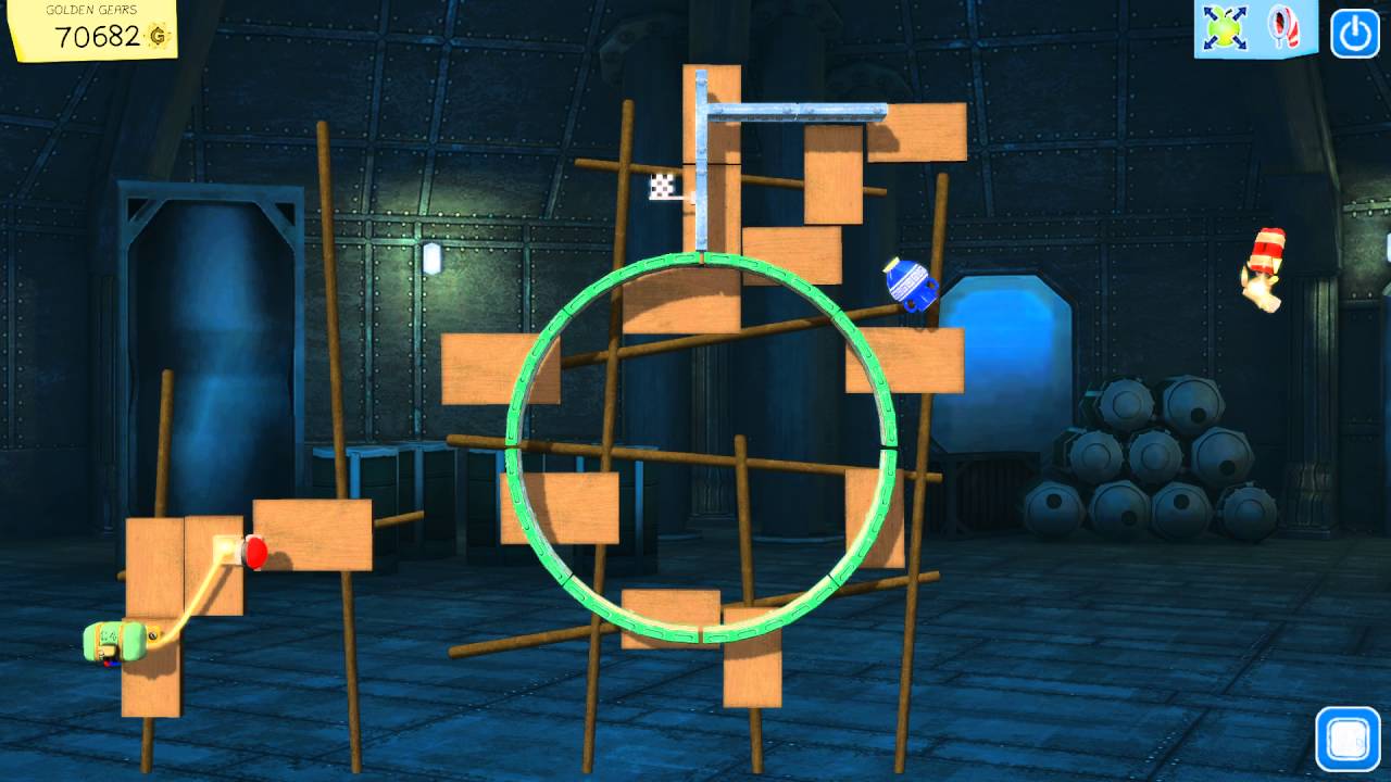 Crazy Machines: Golden Gears - Level 37 - 3 star solution - 2359 points