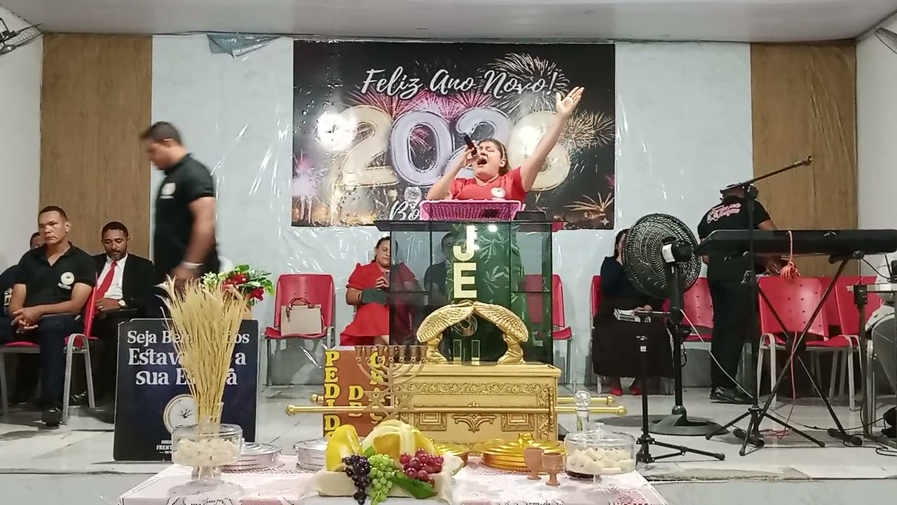 Culto de santo ceia com 3°elo da campanha unção dobrada projetando2026 Levita missionária Simone 