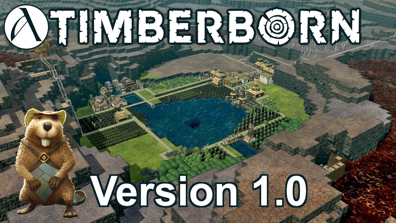Nouvelle colonie sur la version 1.0 de Timberborn avec les Rustiqueues