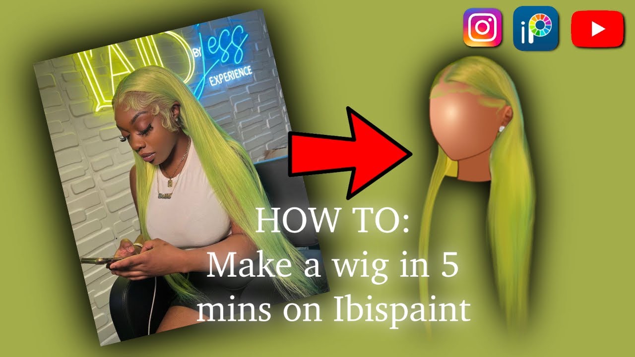 HOW TO MAKE AN IMVU WIG ON IBISPAINT IN 5 MINUTES