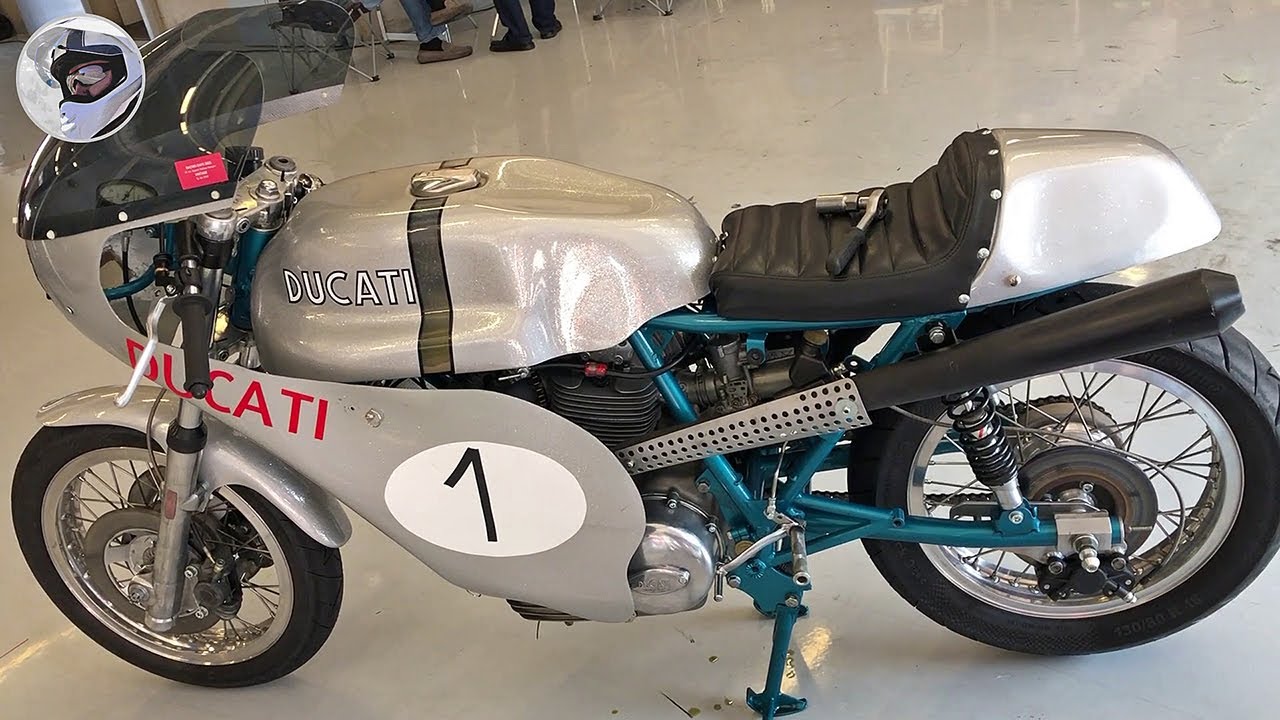 Ducati 750 Imola - iconic classic racer from the past times. Style and sound of early 70's.