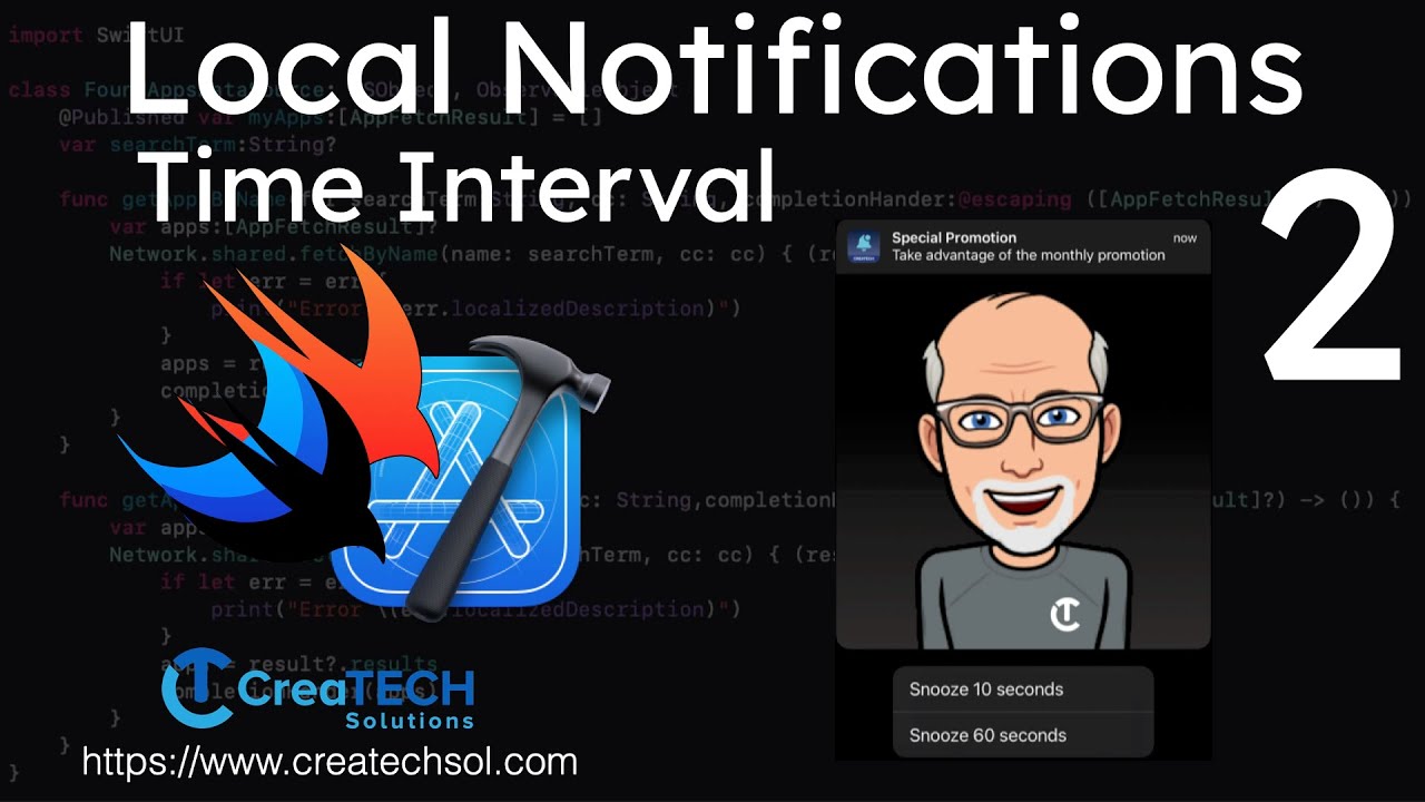 Swift Local Notifications 2: Уведомления с интервалом времени