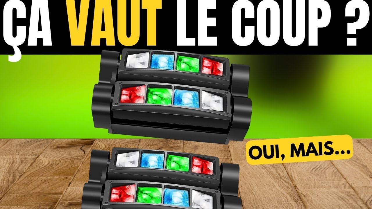 BETOPPER Lyre LED RGBW 45W – Tête Mobile DJ Professionnelle DMX 7/15 Canaux, Éclairage de Scène