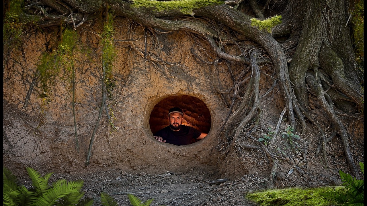 Building a Secret Survival Cave: The Wolf Den