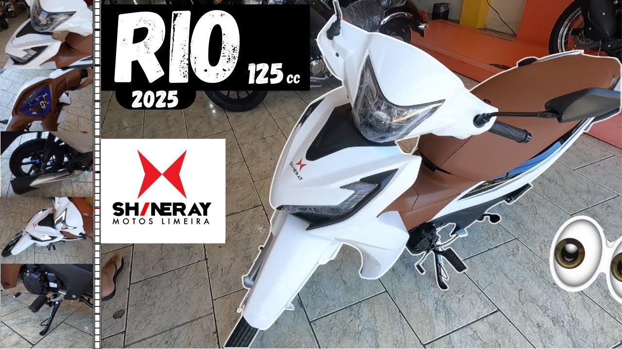 Shineray Rio 125cc - 2025│Detalhes, ficha, iluminação, painel, ronco etc. Essa que é a cópia da Biz?