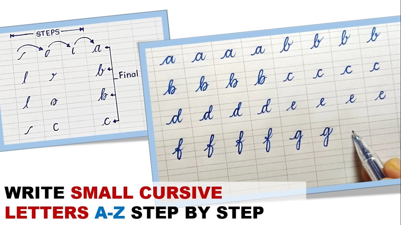 Cursive handwriting practice for beginners | handwriting practice abcd | Cursive Small letters a-z