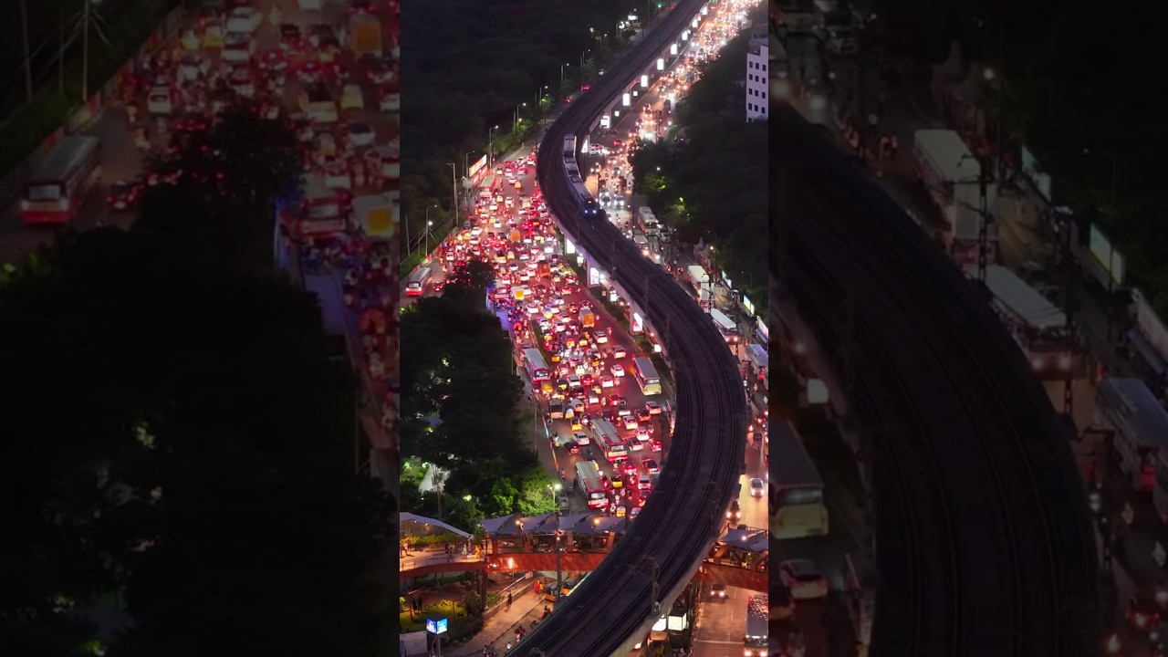Hyderabad Traffic drone view || hyderabad traffic ⛔🚦