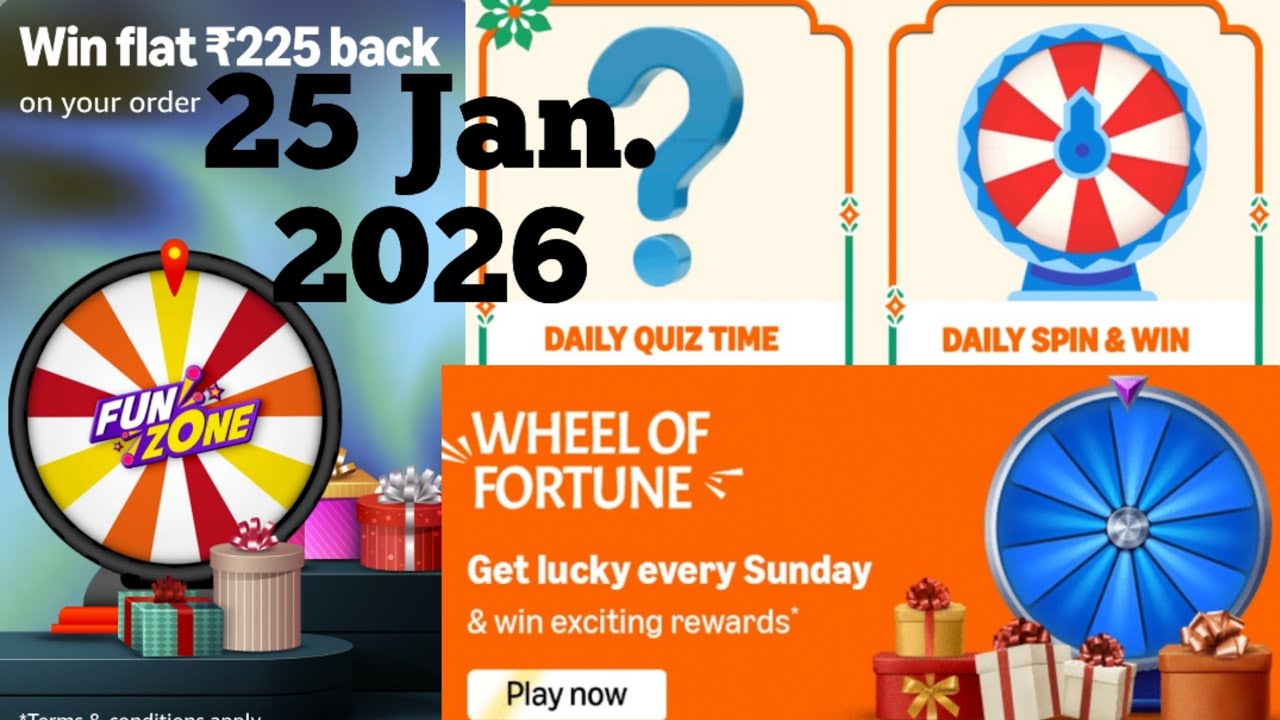 Amazon Daily Quiz Answer Today Amazon Sunday special Quiz Answer Amazon Funzone Quiz Answer Today 