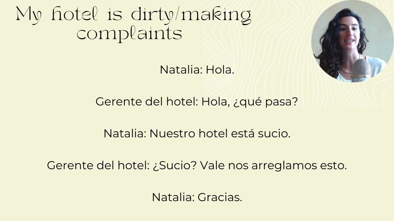 Spanish conversation at the Hotel