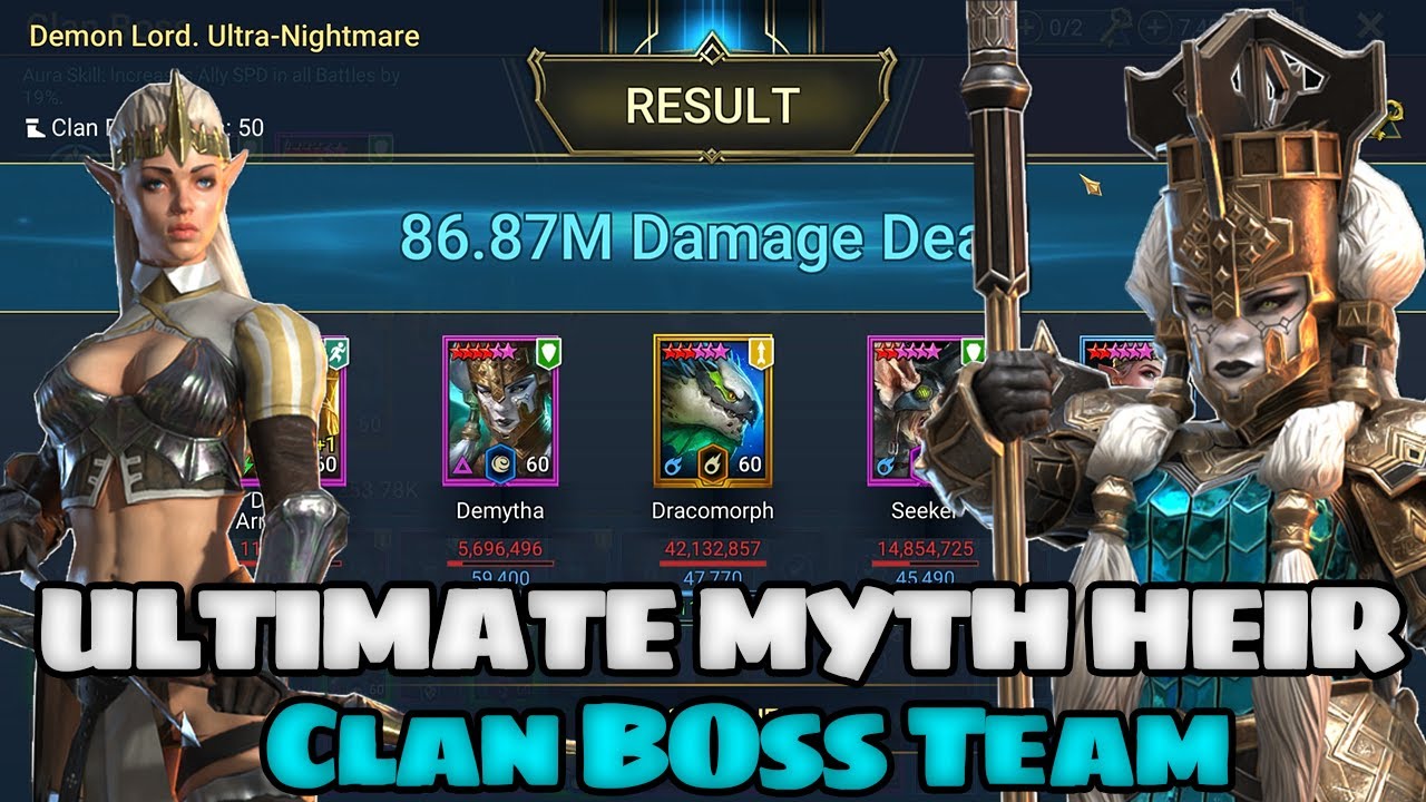 Ultimate Myth Heiress with DRACO Unkillable Team | Raid Shadow Legends