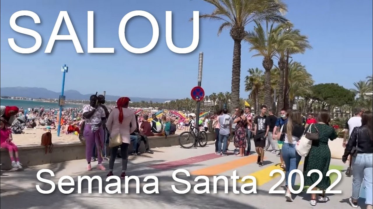 Salou. Semana Santa 2022 / Пасхальная неделя в Испании, Салоу пляж Capellans