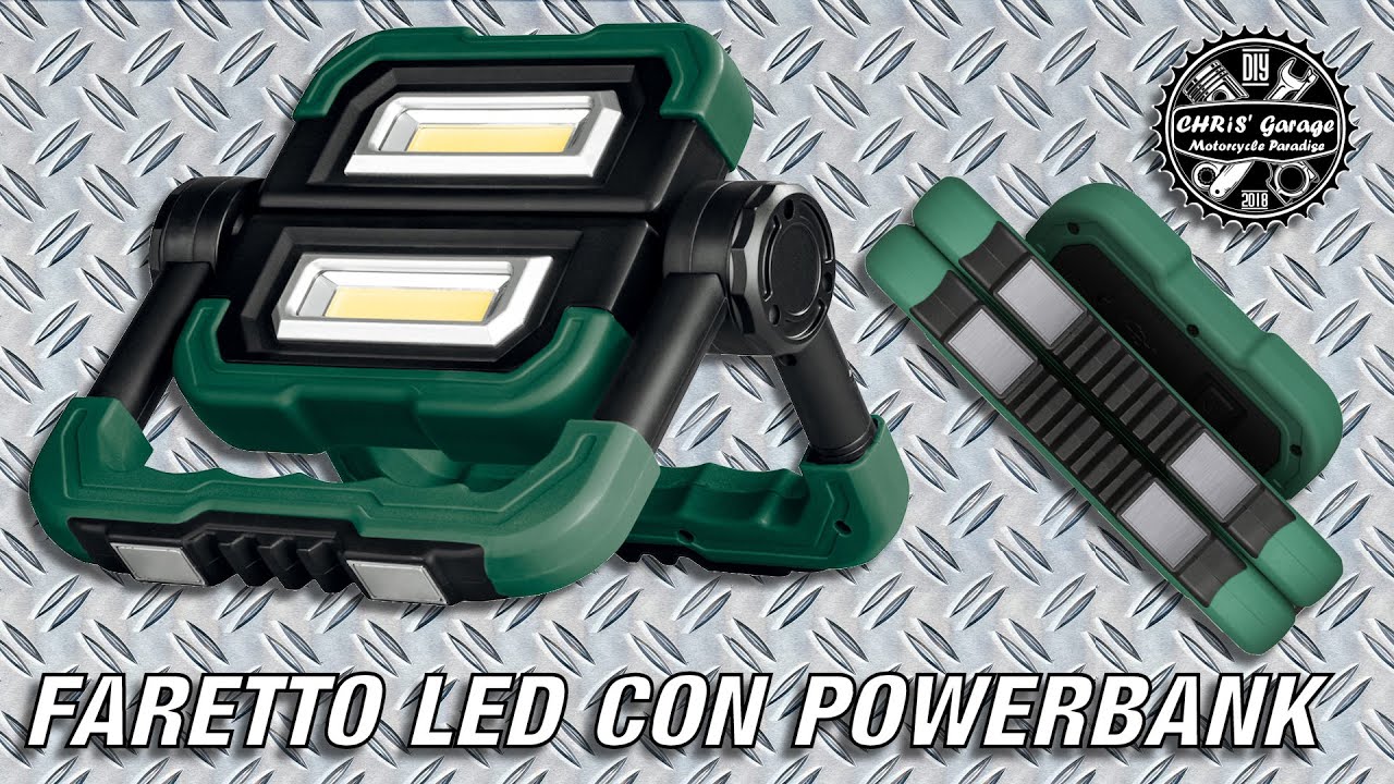 Faro LED con Powerbank PARKSIDE PBSL 5000 B1