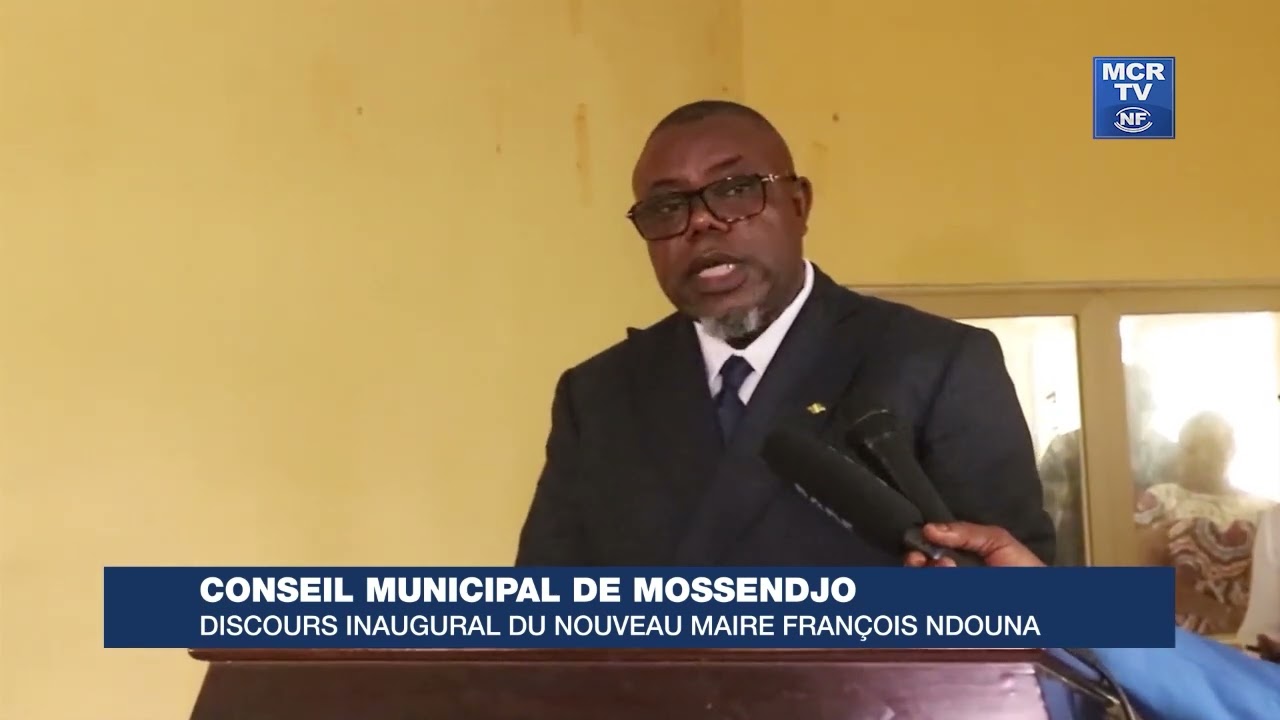 Conseil Municipal de Mossendjo : discours inaugural du nouveau maire François Ndouna