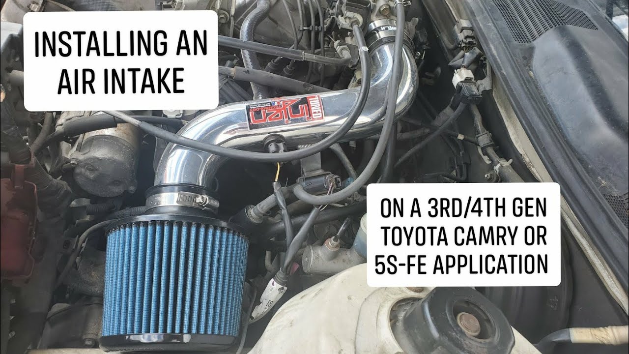 Установка неоригинальной (или даже штатной) впускной трубы на Toyota Camry (двигатель 2,2 л 5S-FE)
