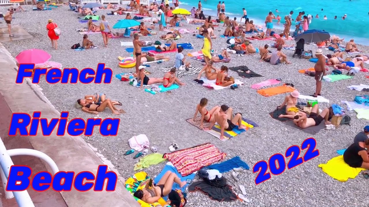 Nice Beach Walk French Riviera August 2022 France 🇫🇷