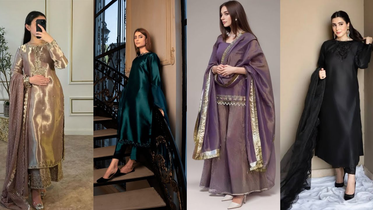 New Party Wear Silk Suites| Latest Silk outfits 2026 #partywear #silk #wedding #festivefashion  