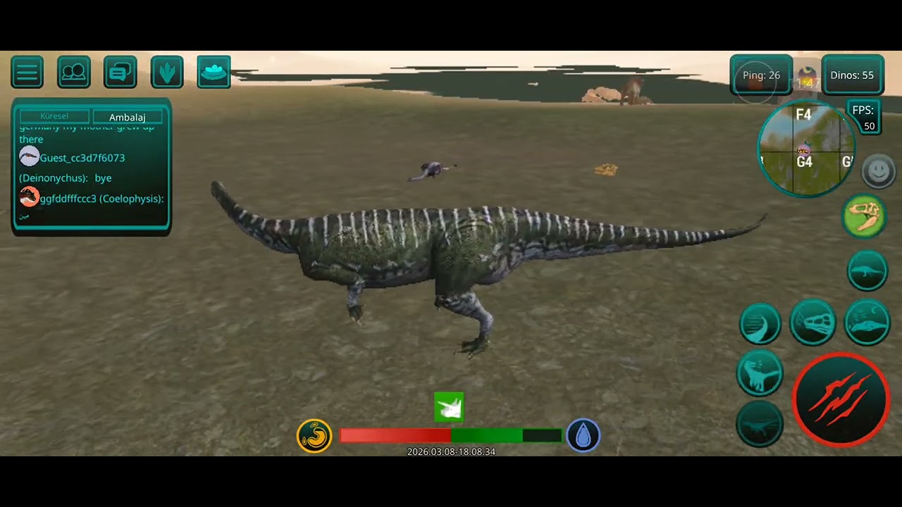 Bugün The Cursed İsle dinosaurus,da Plateosaurus olarak oynadık 4 bölüm