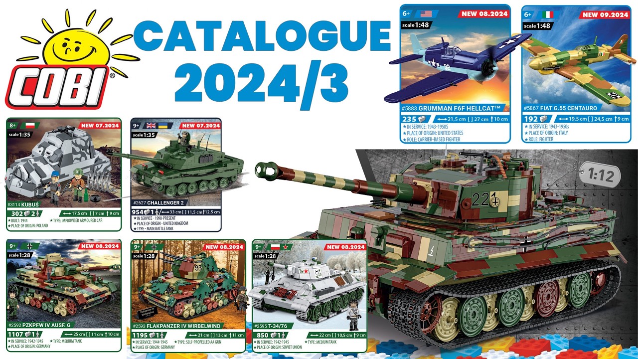 📖Complete COBI catalogue 2024/3 - Tanks, planes, cars #cobi #bricks