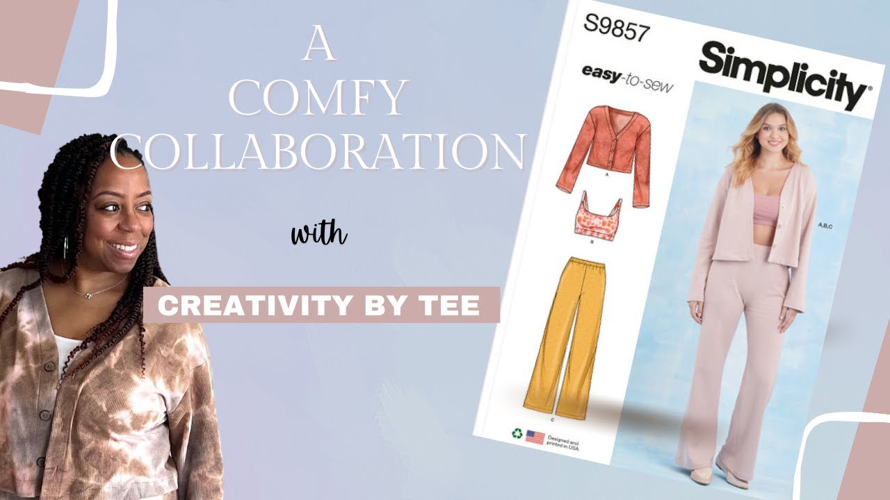 A Comfy Collaboration with Creativity by Tee, Simplicity 9857 Pattern Review