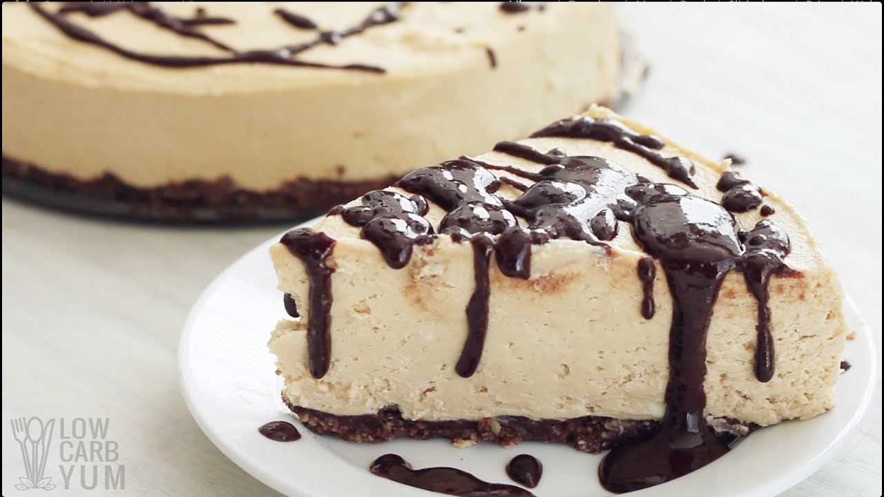 No Bake Keto Low Carb Peanut Butter Cheesecake