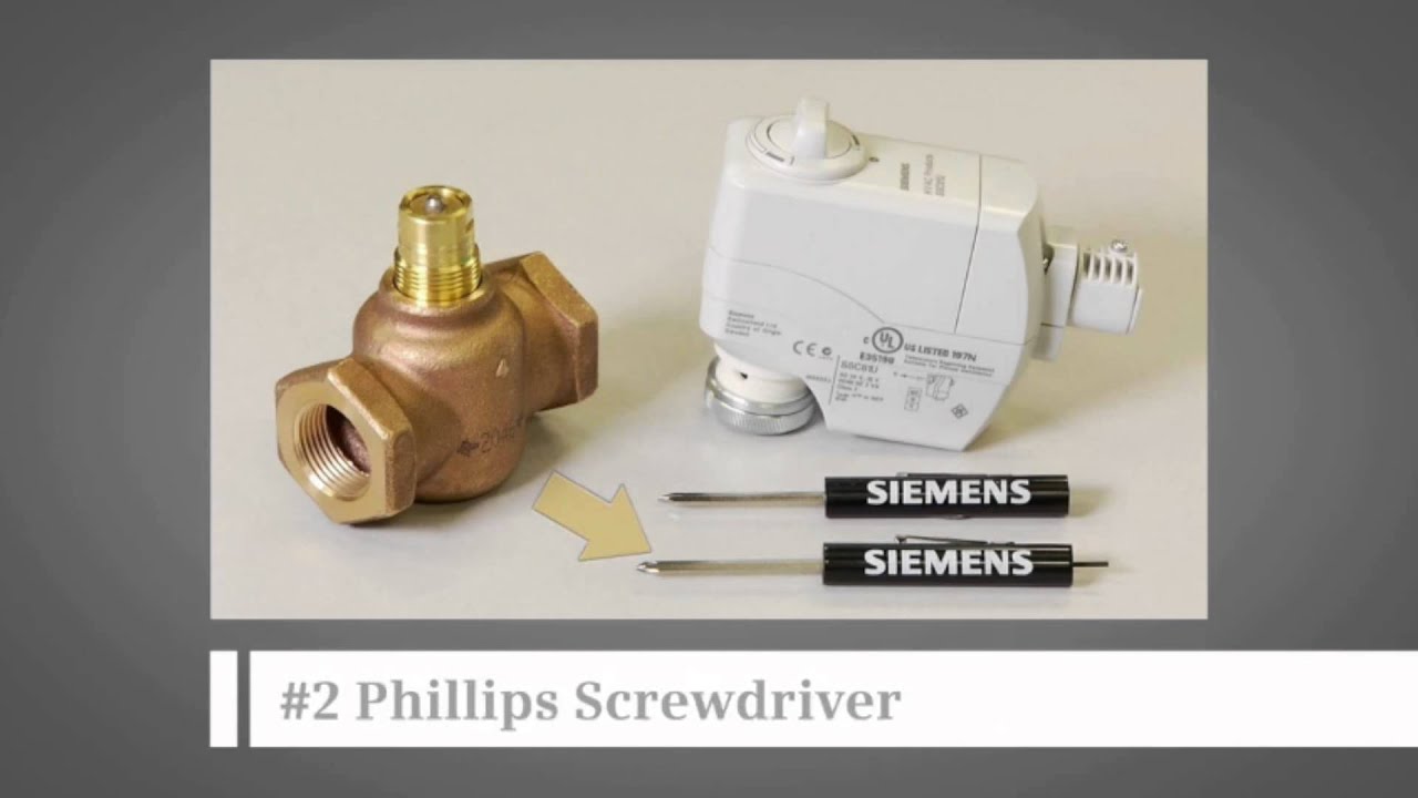 Siemens Installing an SSC Valve Actuator to a Powermite MT Valve Body