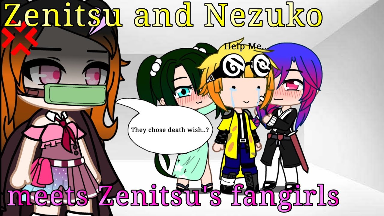 Zenitsu and Nezuko meets Zenitsu's fangirls (Very very short video)