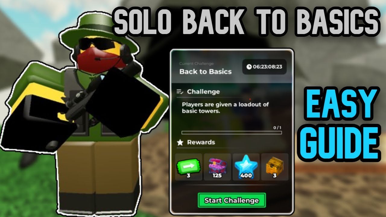 Solo Back To Basics Triumph on Sky Island Guide (Weekly Challenge) Tower Defense Simulator | TDS