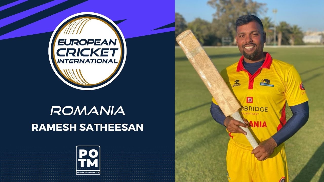 POTM: R.Satheesan - GIB vs ROM | Highlights | ECI Valletta Cup T20I, Malta Day 5 | ECI22.020
