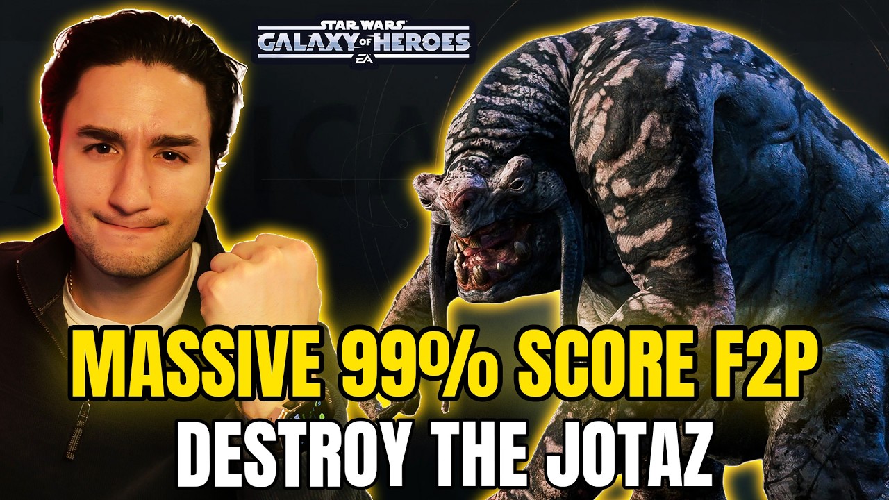 Score MASSIVE Against the Jotaz in Coliseum F2P!!! 99% with Level 13 R5-D4